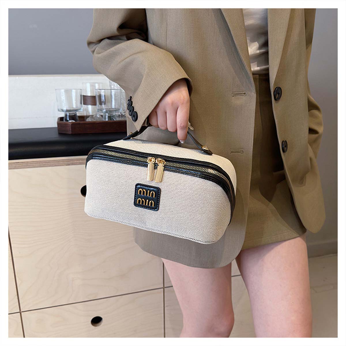 Makeup Bag - Retro Light Luxur - High Luxury Skincare ulasan dan harga